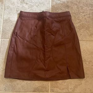 Abercrombie faux leather mini skirt